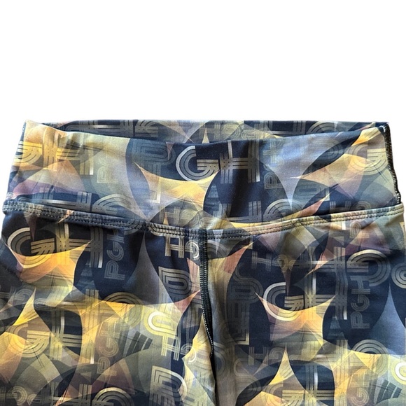 Dona Jo Fitwear Pittsburgh Themed Capri Leggings Running Exercise Yoga Size 1 - Picture 3 of 6